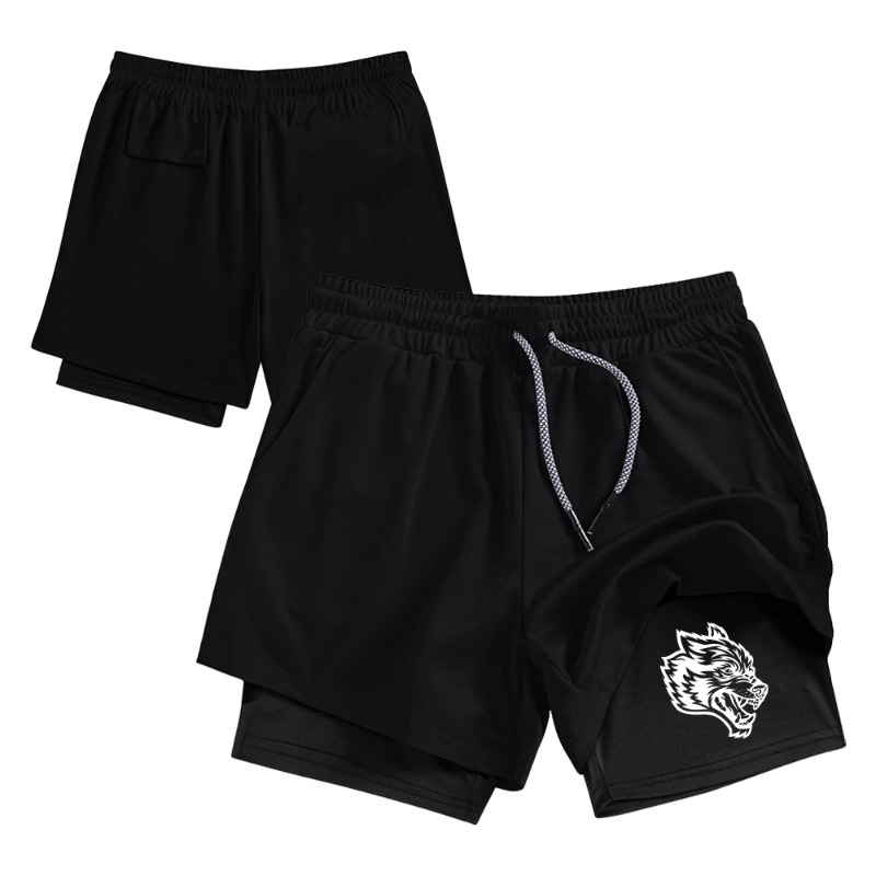 Compression Shorts Athletes - Streetwear Men's Double Layer 2-in-1Casual Running