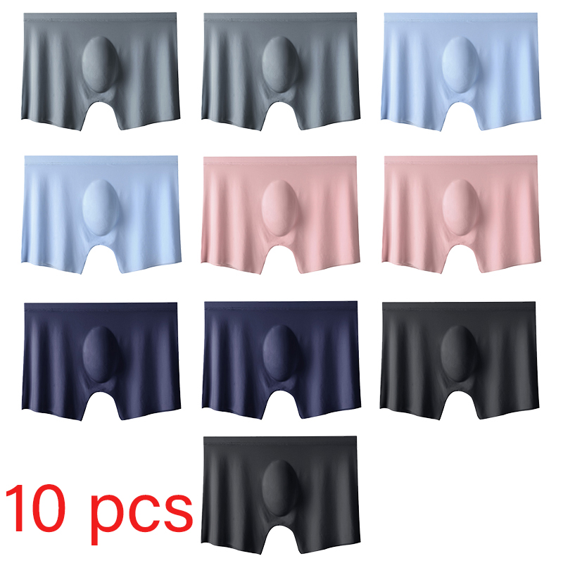 Boxer Shorts Modal - 10 Pcs/Lot Men's Summer Ice Silk