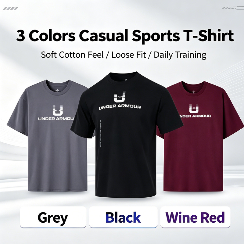 Undershirt Crew Neck - Under Armour Men Loose Fit Heavyweight