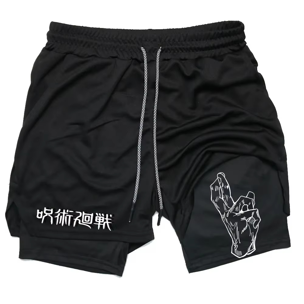 Compression Shorts Athletes - Anime Jujutsu Kaisen Gym Short Fitness