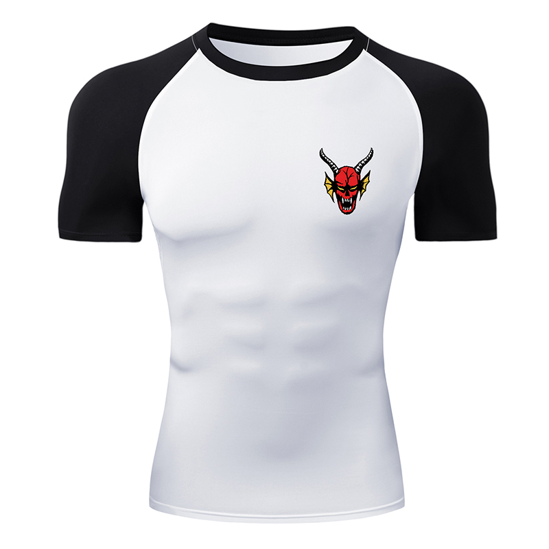 Base Layer Top - Men's Graphic Short Sleeve Compression Shirt