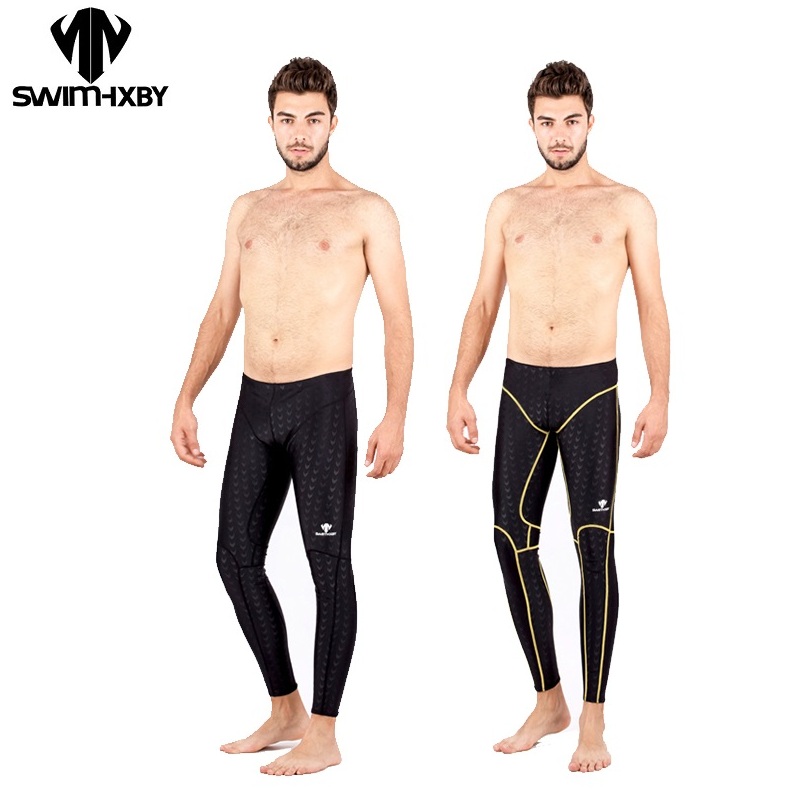 Long Leg Trunk Men - Sharkskin Swimming Jammer Chlorine Resistant Racing