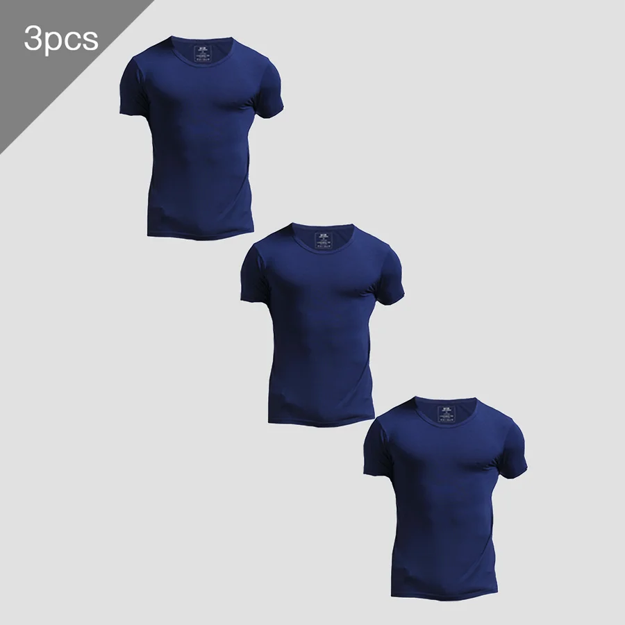 Undershirt Crew Neck - 3PCS Men's Summer Short Sleeve T-shirt,