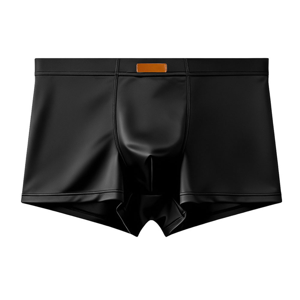 Pouch Boxer Pouch - Men Ice Silk Satin-like Boxer Shorts