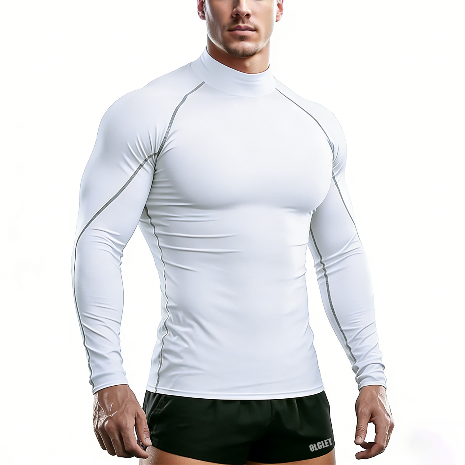 T Shirt Tight Fit - Sport T-shirt Men Compression Running Shirt