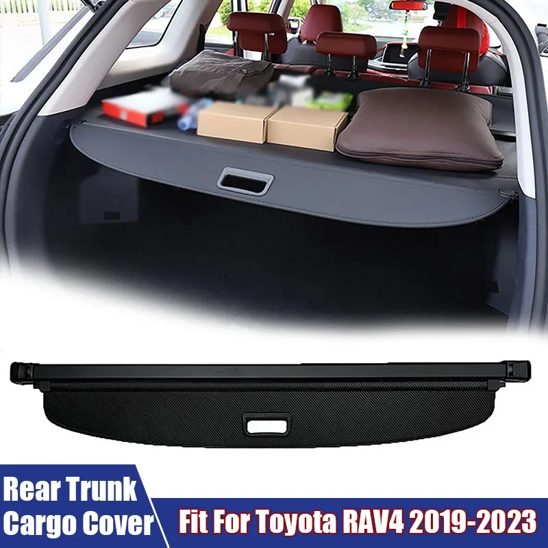 Bamboo Fiber Trunk - Rear Trunk Cargo Cover Carbon Fiber