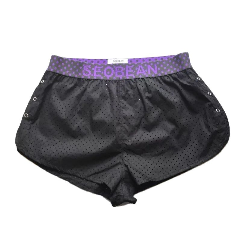 Mesh Sport Boxer - New Fashion Men button split Boxers