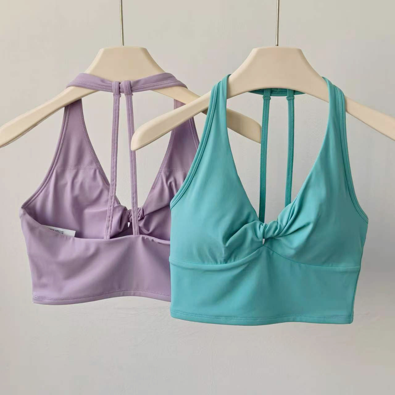 Suspender Tank Top - Women's Longline Strappy Sports Yoga Bra