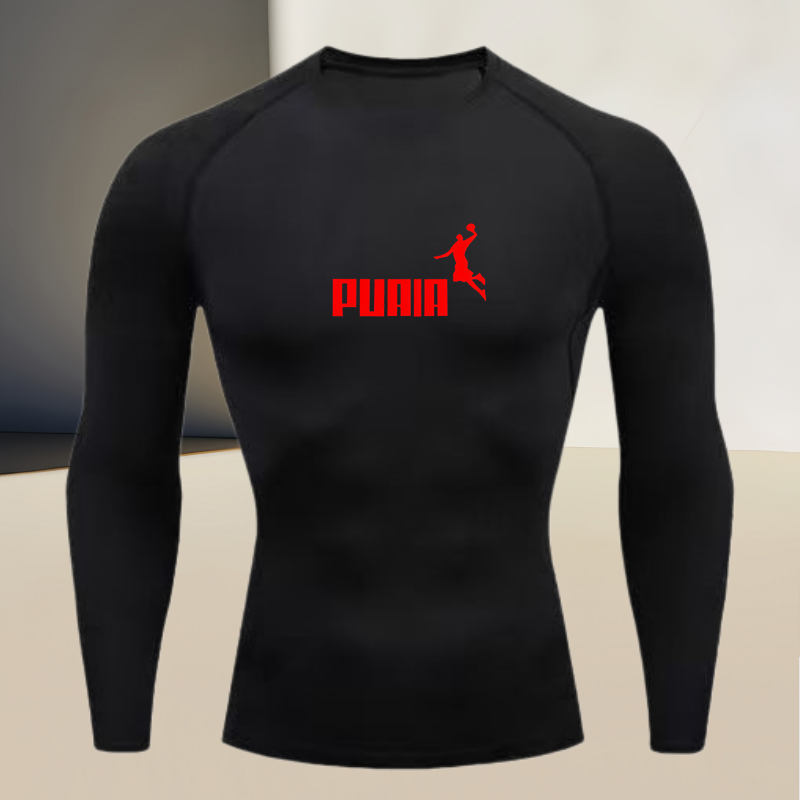 T Shirt Tight Fit - Men's long sleeved round neck thin