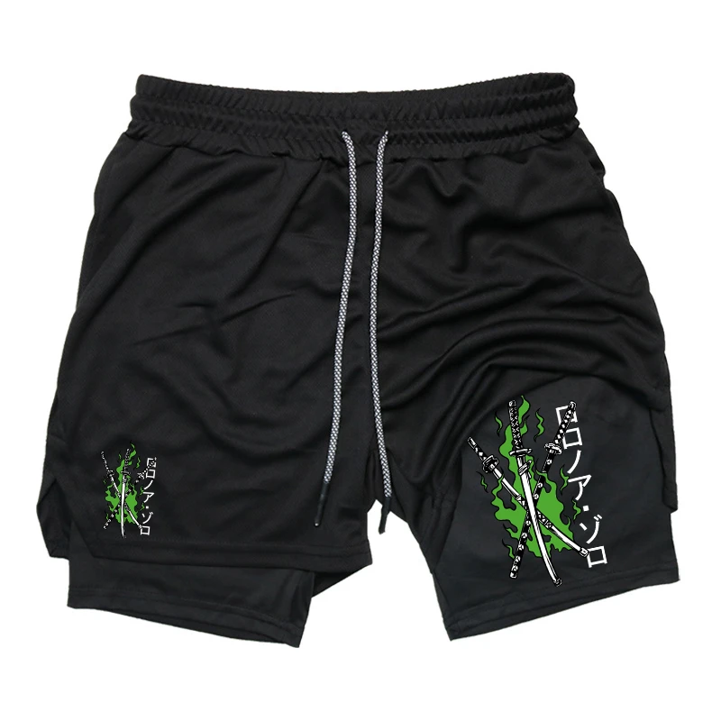 Compression Shorts Athletes - Print 2 in 1 Running Shorts