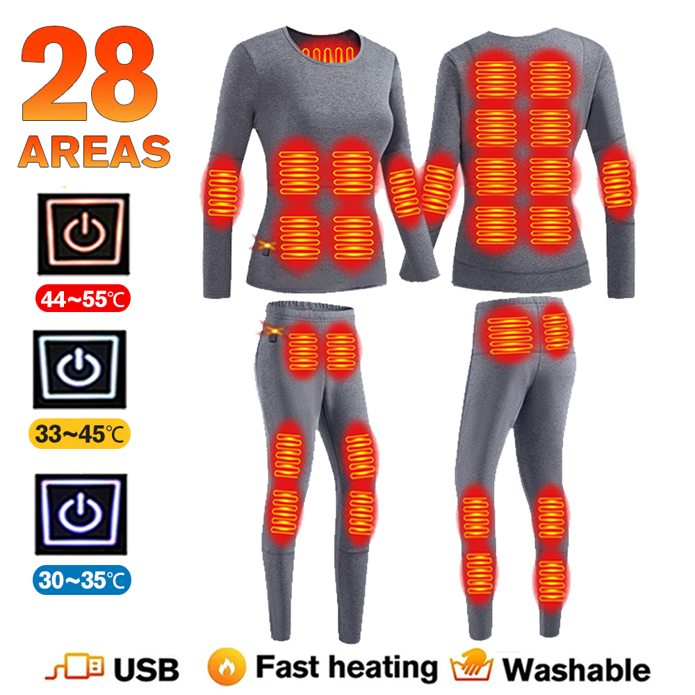 Thermal Long John - Winter Thermal Heated Jacket Men Vest