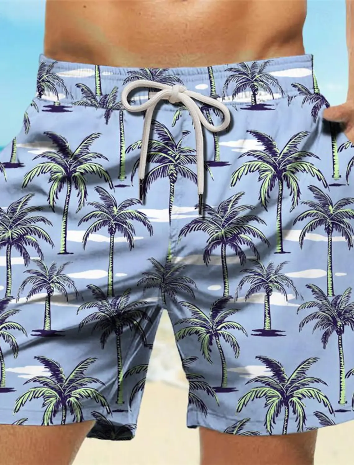 Tropical Palm Tree 3D Printed  - огляд і ціна Trunk Breathable Men
