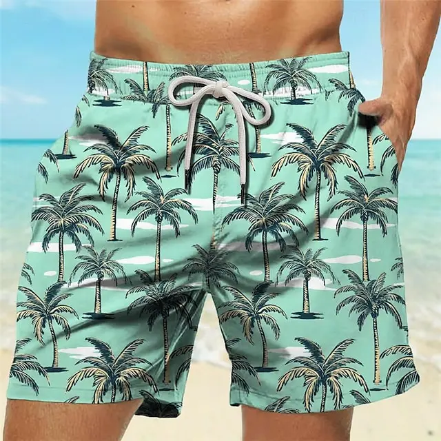 Tropical Palm Tree 3D Printed  - огляд і ціна Trunk Breathable Men