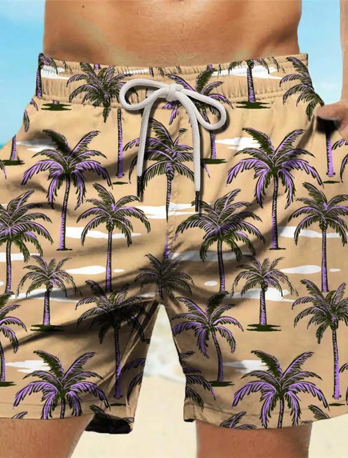 Tropical Palm Tree 3D Printed  - огляд і ціна Trunk Breathable Men