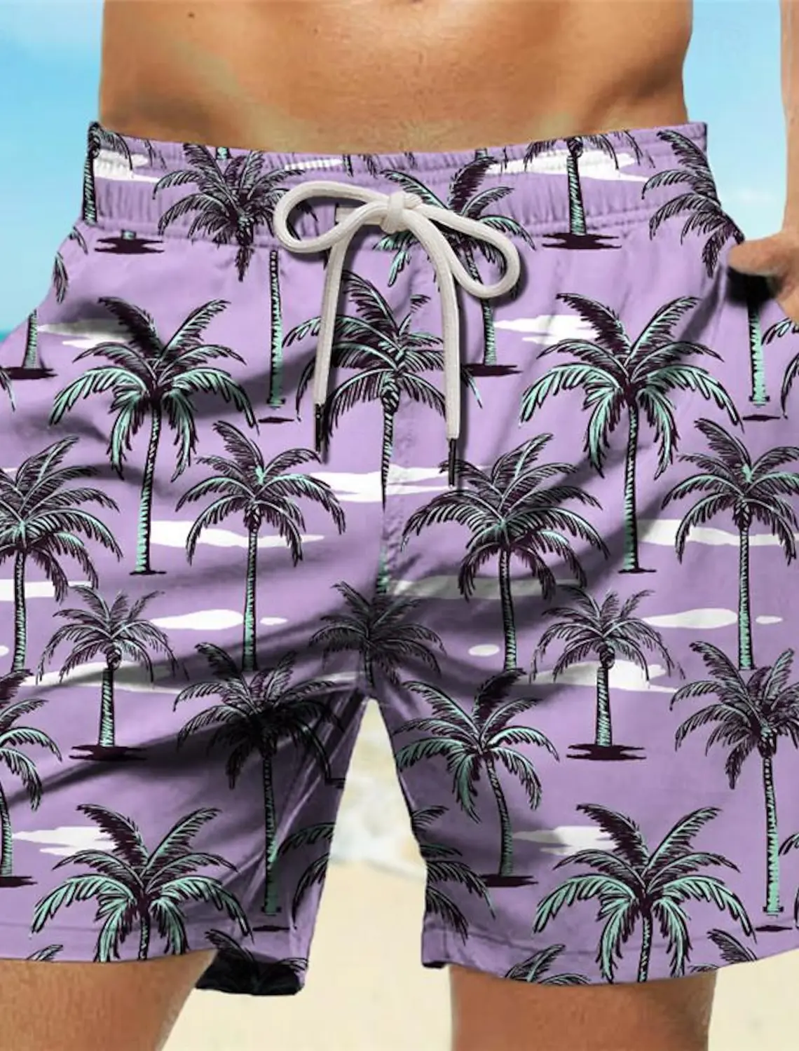 Tropical Palm Tree 3D Printed  - огляд і ціна Trunk Breathable Men