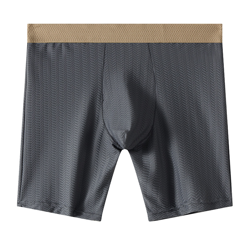 Mens Boxer Shorts Homme Nylon  - огляд і ціна Long Leg Trunk Men