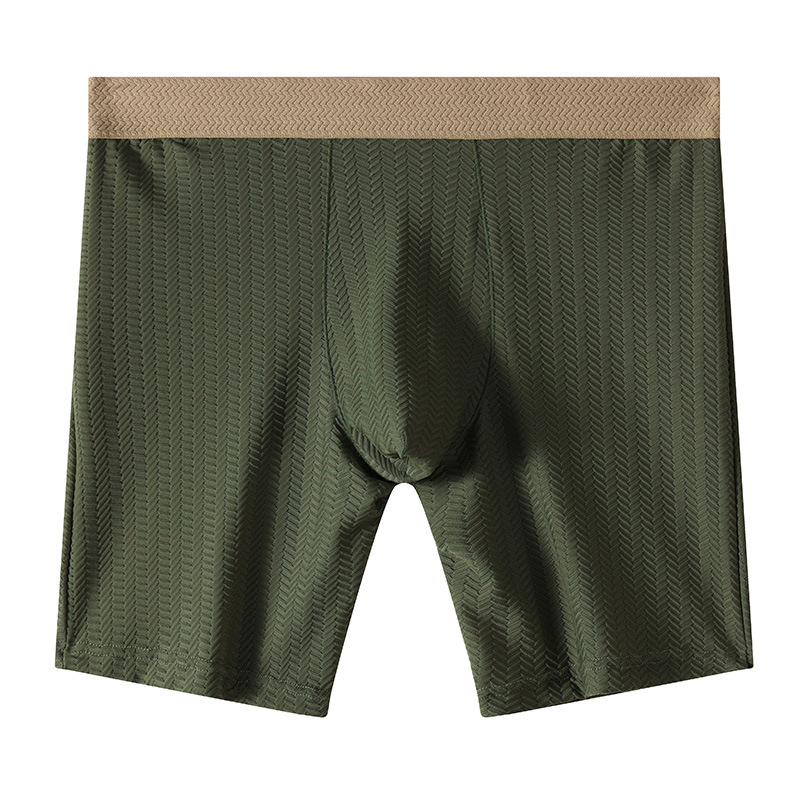 Mens Boxer Shorts Homme Nylon  - огляд і ціна Long Leg Trunk Men