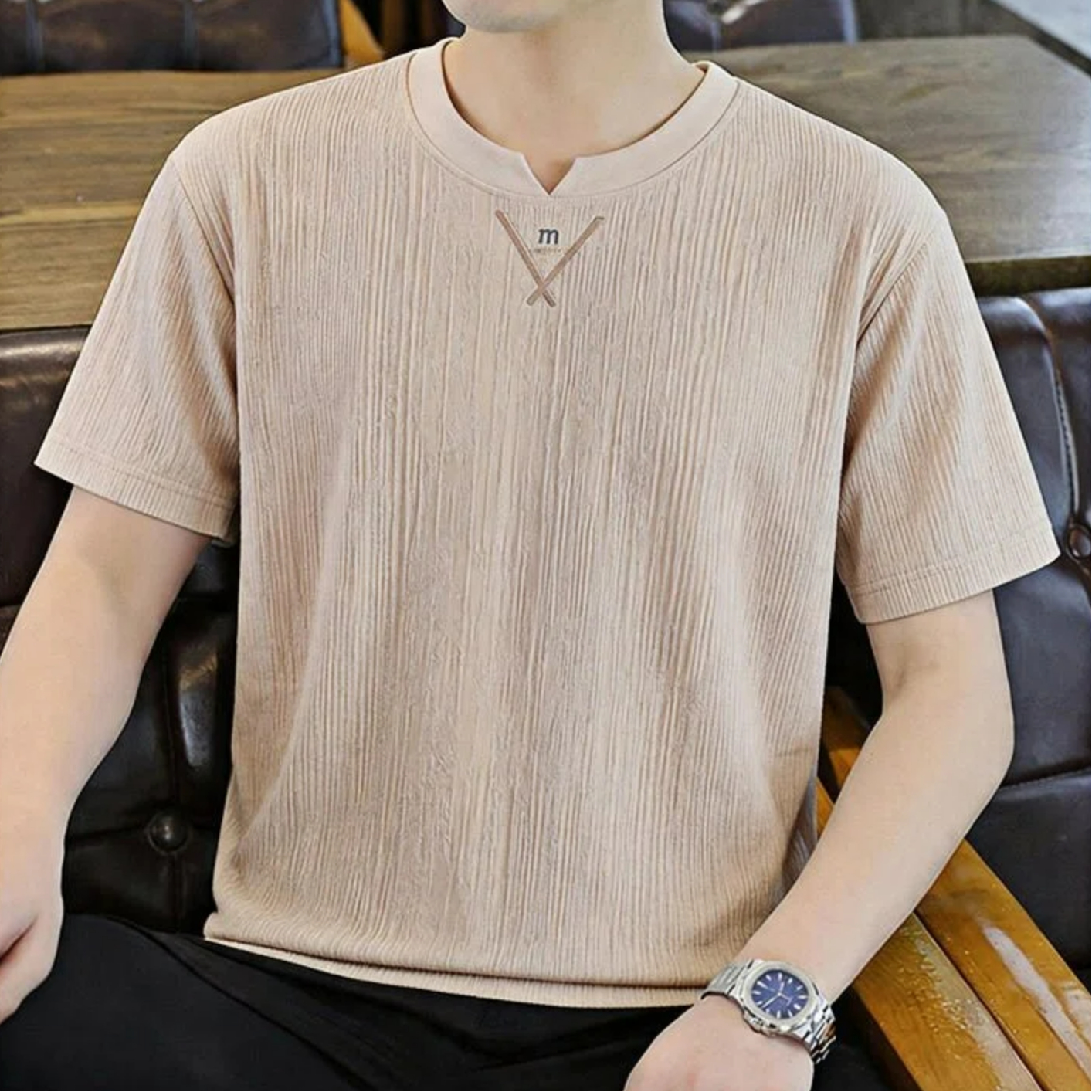 New Style Crew Neck Crinkle Te - огляд і ціна Undershirt Crew Neck