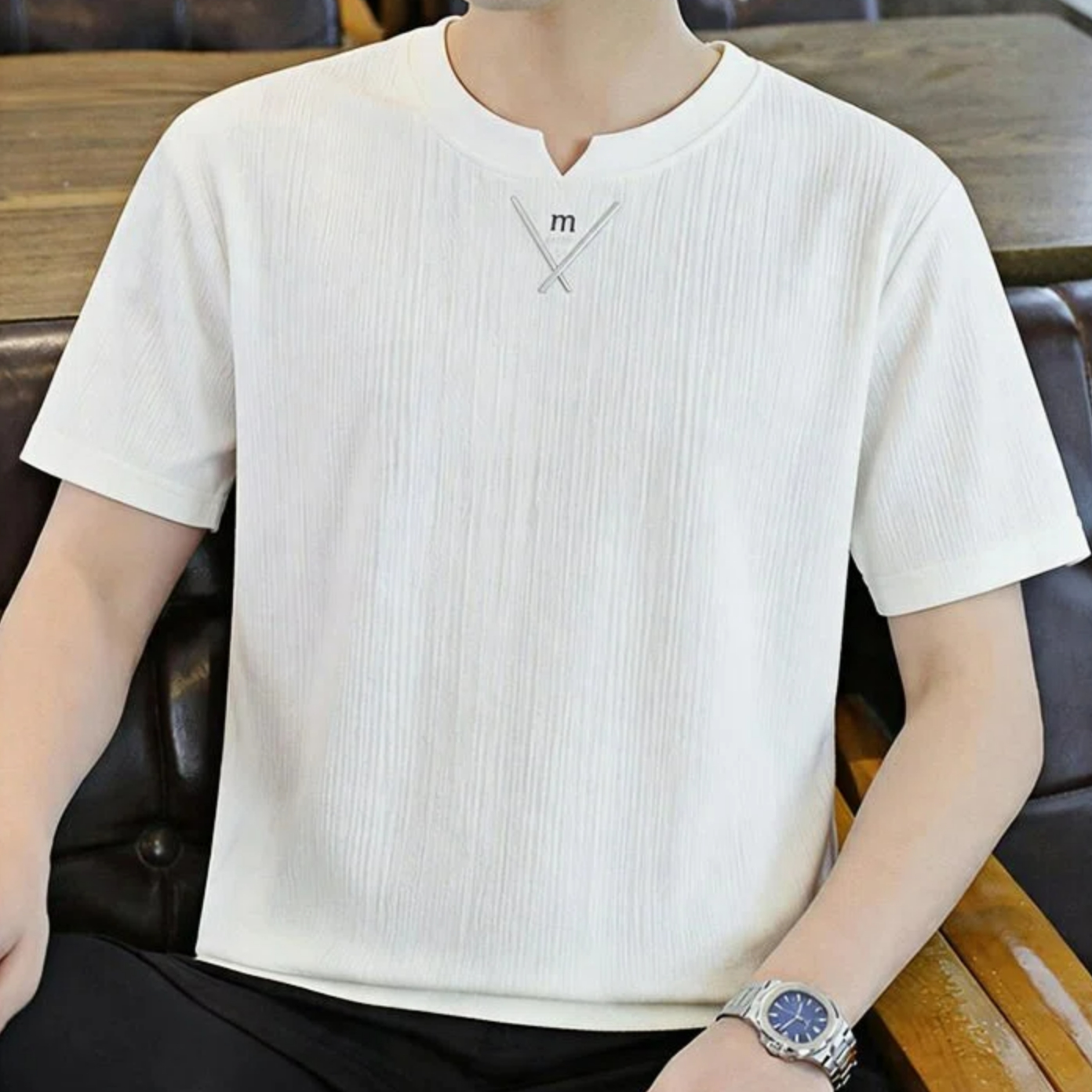 New Style Crew Neck Crinkle Te - огляд і ціна Undershirt Crew Neck