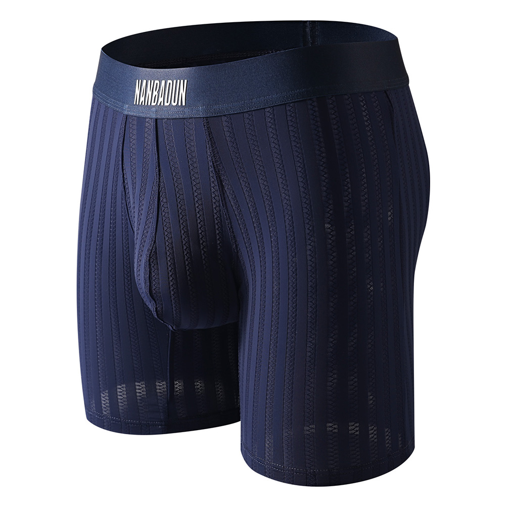 Men Ice Silk Long Leg Shorts B - огляд і ціна Long Leg Trunk Men