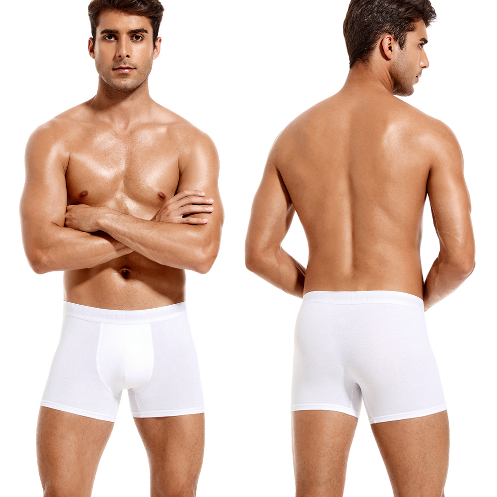 6pcs White Men Panties Cotton  - огляд і ціна Boxer Brief Pack Cotton
