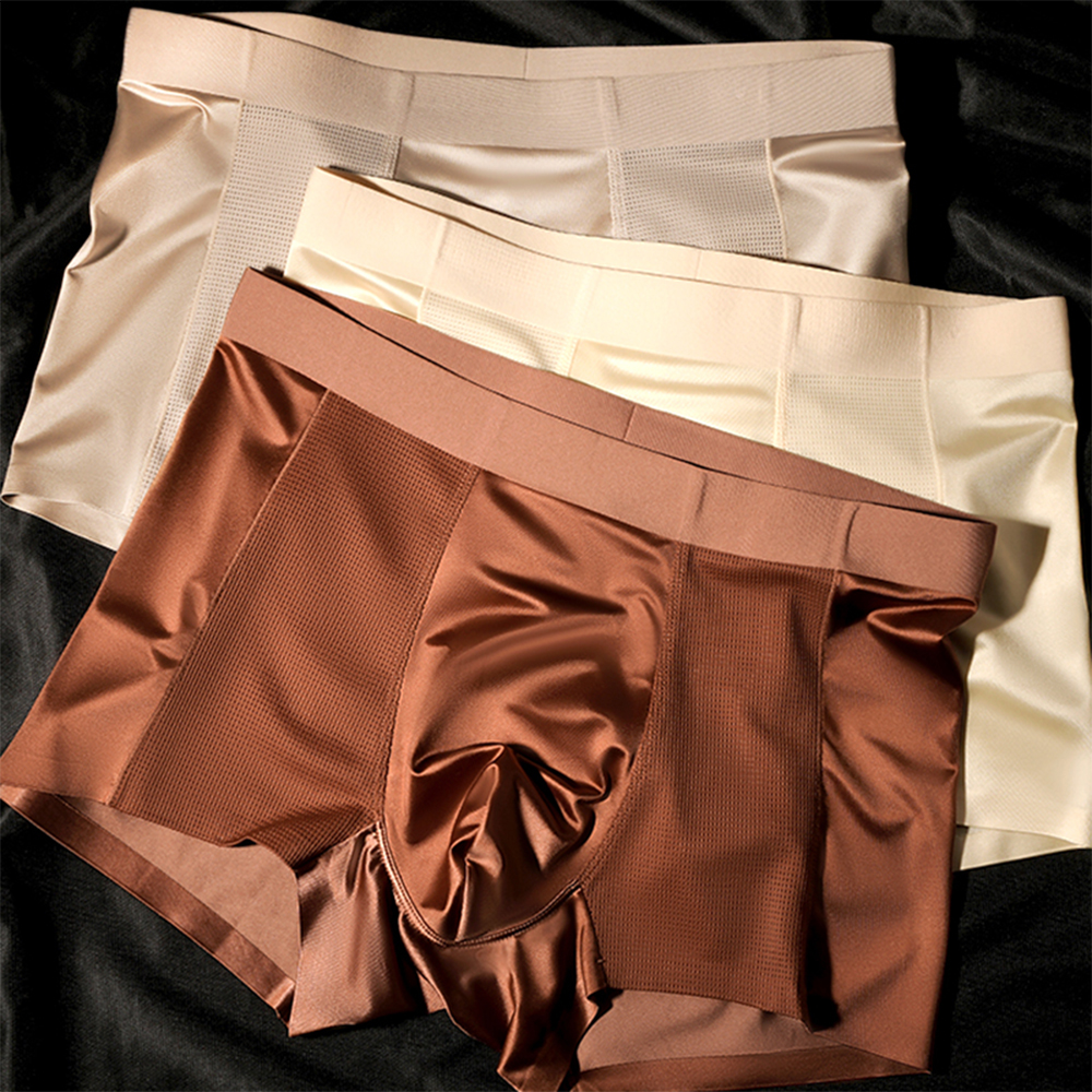 3PCS/Pack L-4XL Luxury Satin-l - огляд і ціна Multi Pack Underwear