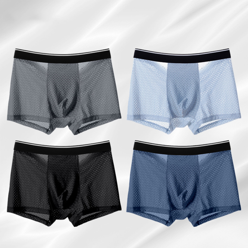 8pcs/Lot Men's Panties Ice Sil - огляд і ціна Boxer Shorts Modal