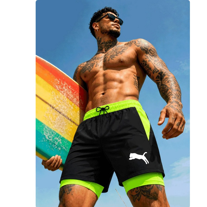 Men Running Cheetah Leopard Si - огляд і ціна Compression Shorts Athletes