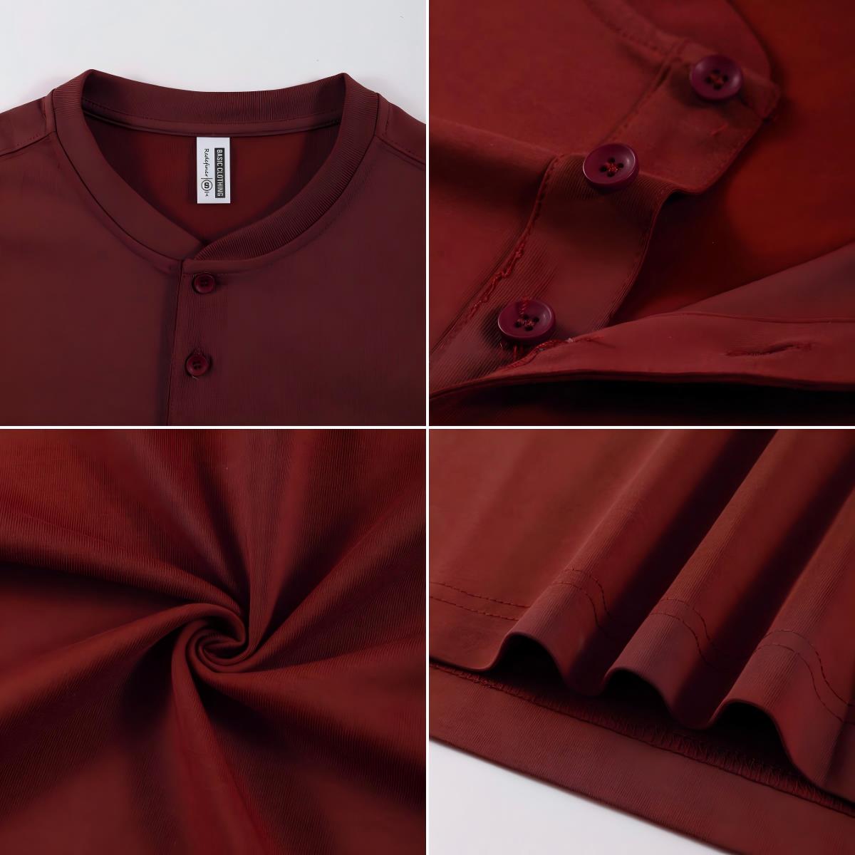 2026 NEW Solid Cotton Henley S - огляд і ціна Undershirt Crew Neck