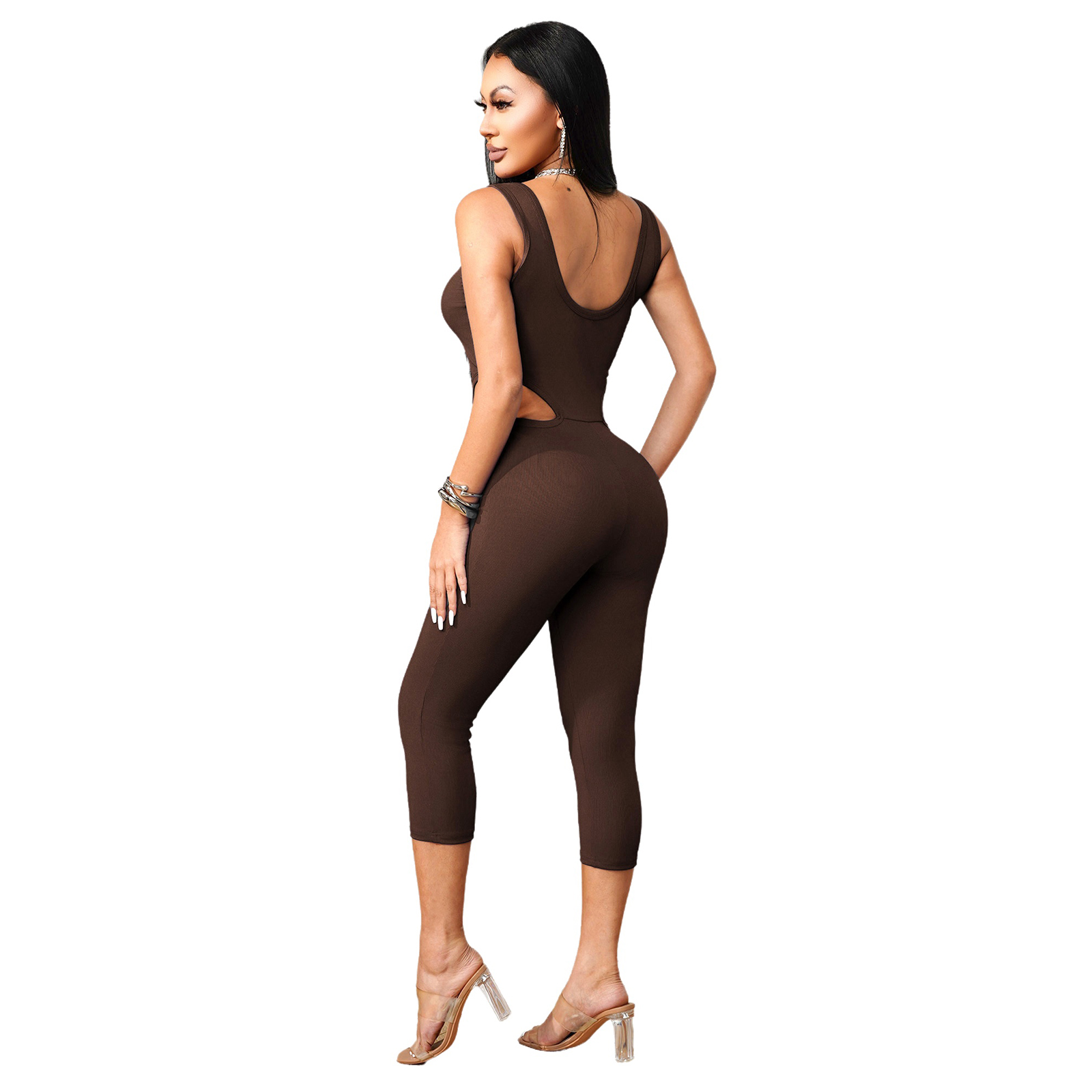 Women Workout Jumpsuit Sleevel - огляд і ціна Tank Top Ribbed