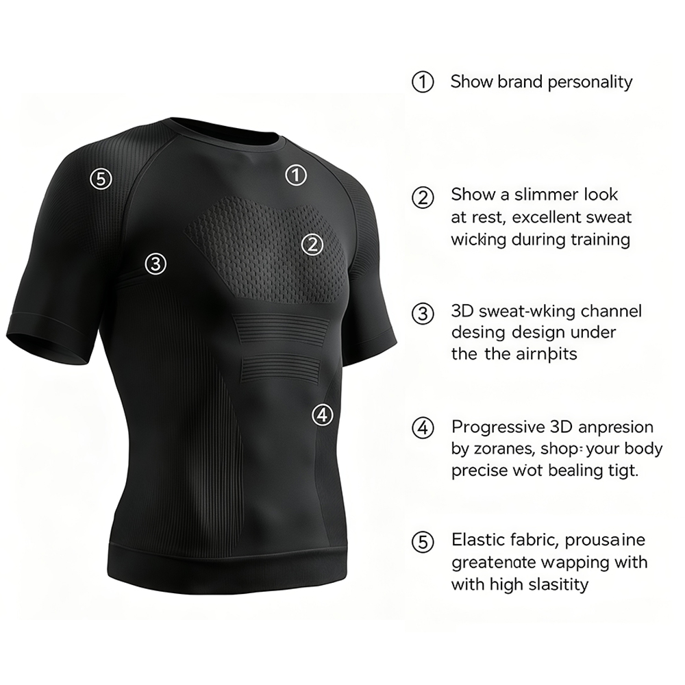 Men Short Sleeve Compression S - огляд і ціна Base Layer Top
