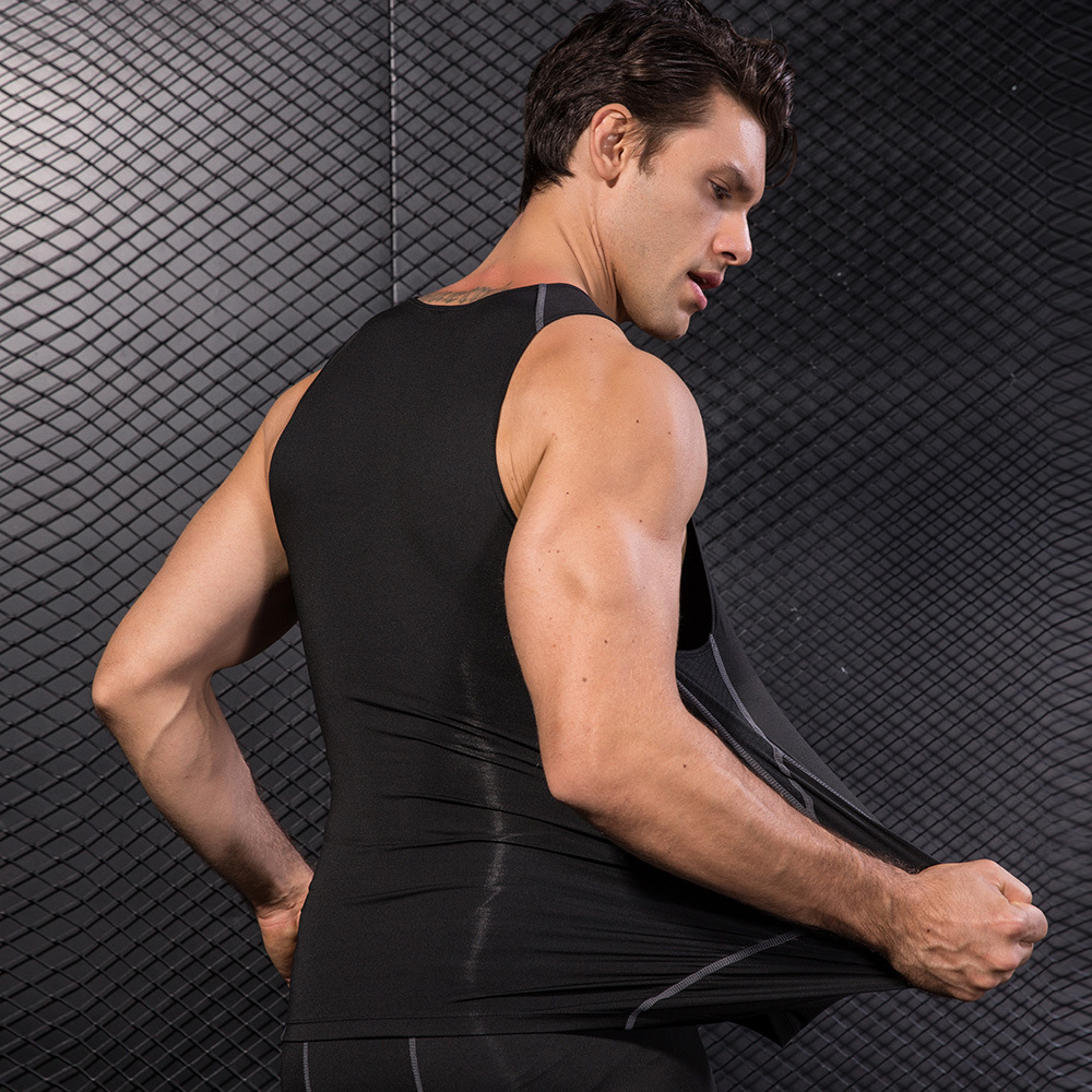 Men Black Sport Skinny Vest Ti - огляд і ціна Base Layer Top