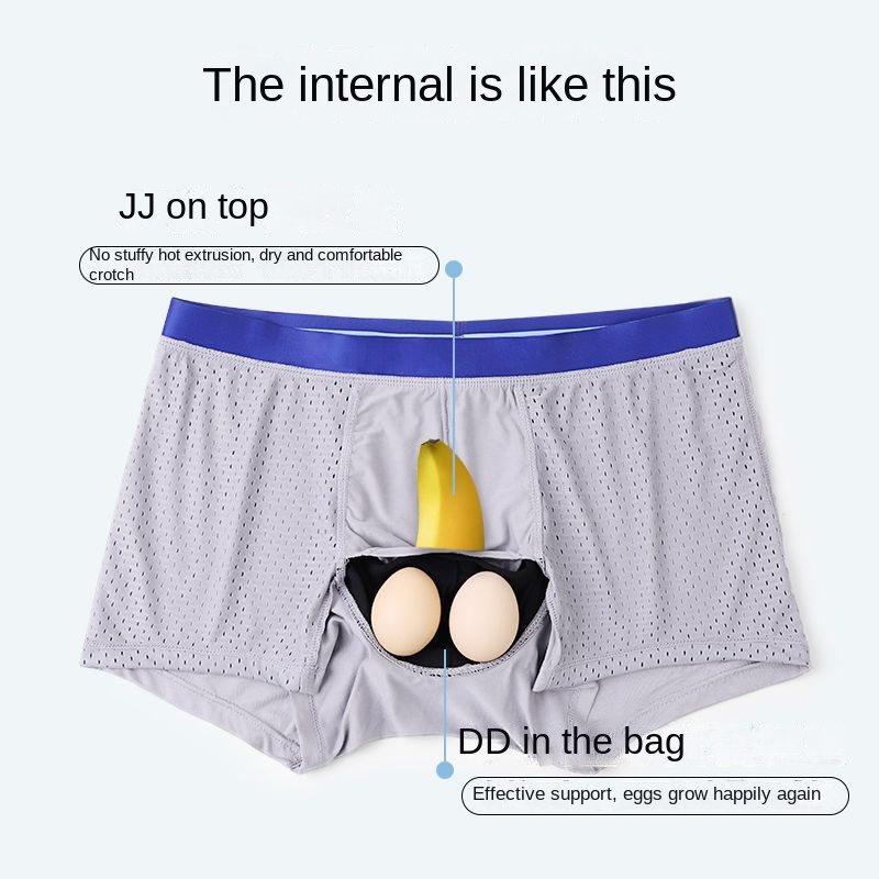 Men's Mesh Breathable Separati - огляд і ціна Pouch Boxer Pouch