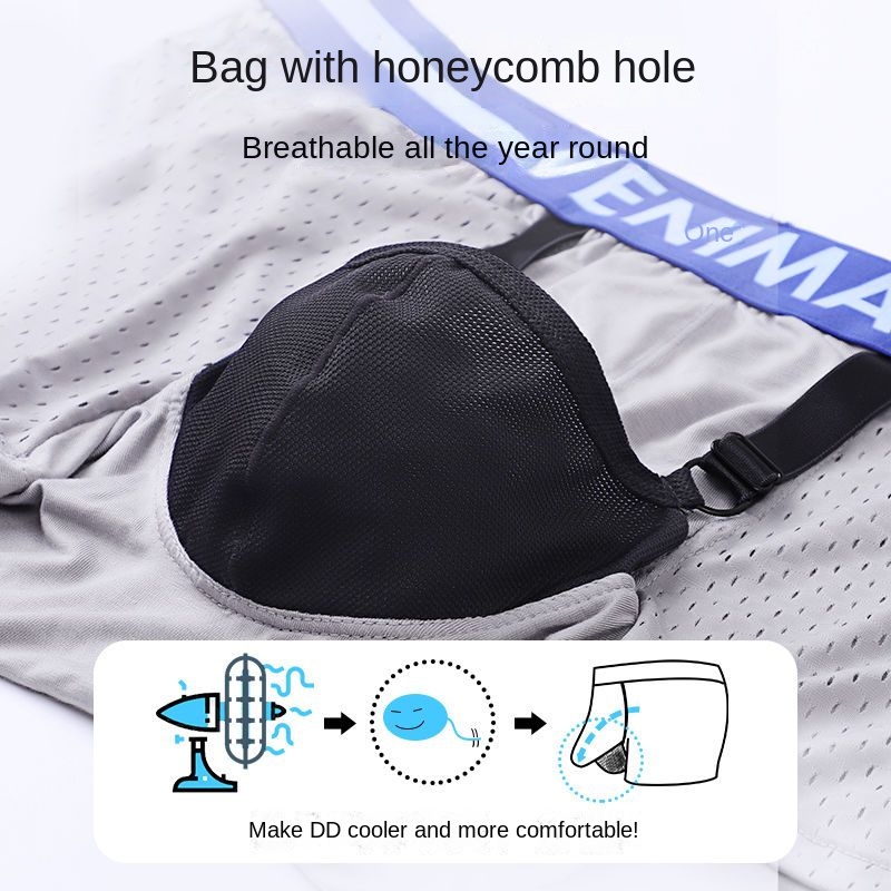 Men's Mesh Breathable Separati - огляд і ціна Pouch Boxer Pouch