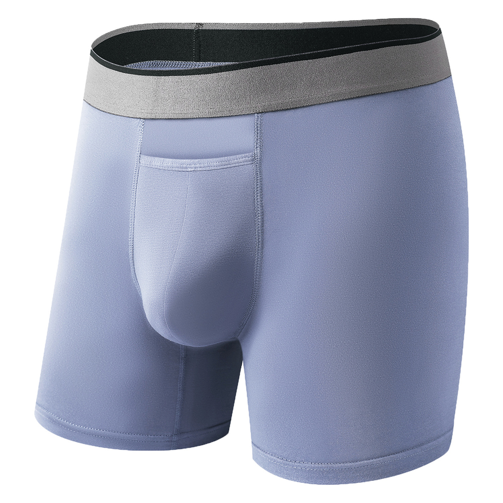 1pc Men Long Leg Shorts Soft U - огляд і ціна Bamboo Fiber Trunk