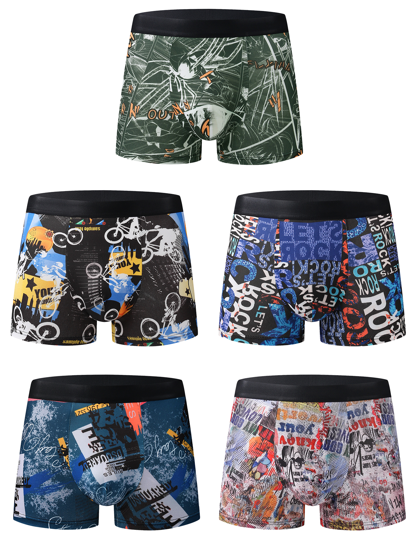 10-Pack Fashionable Men's Boxe - огляд і ціна Multi Pack Underwear