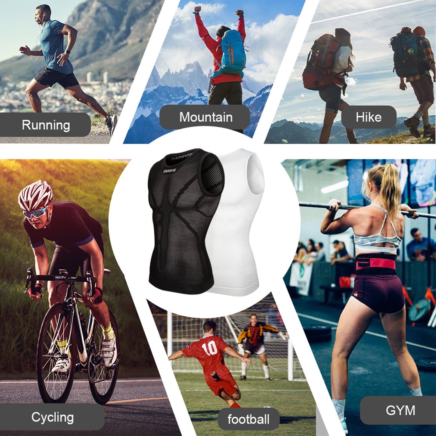 DAREVIE Cycling First Layer Ma - огляд і ціна Sleeveless Undershirt