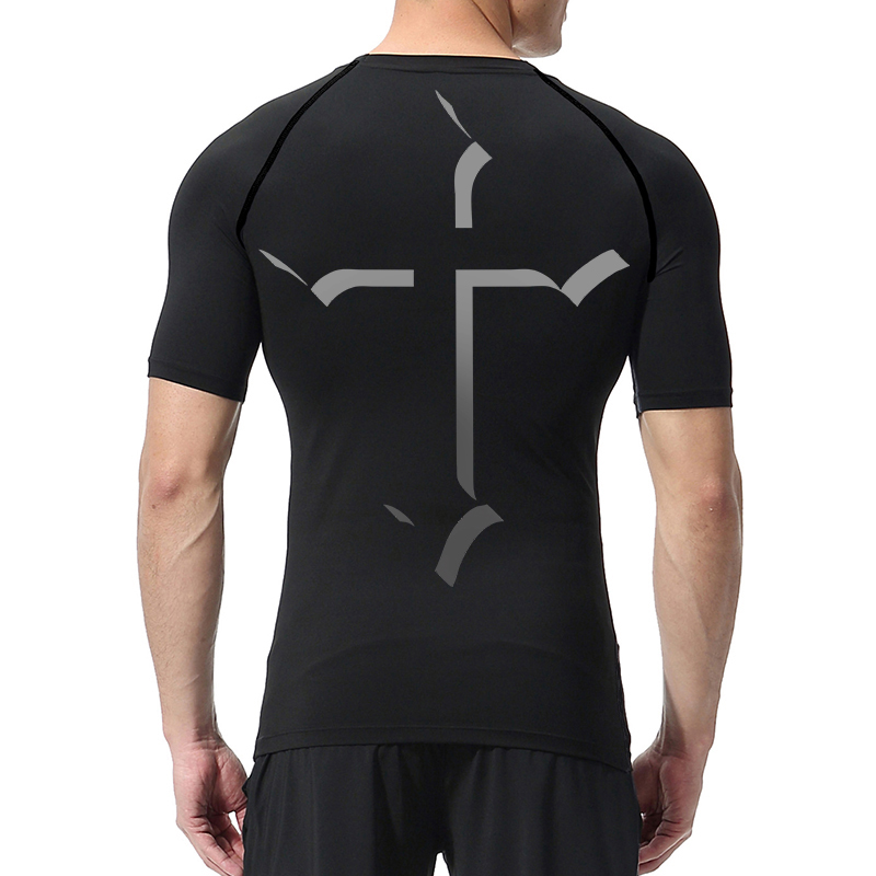 Cross Print Compression Shirt  - огляд і ціна Base Layer Top