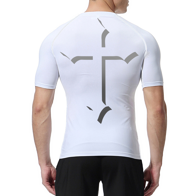 Cross Print Compression Shirt  - огляд і ціна Base Layer Top