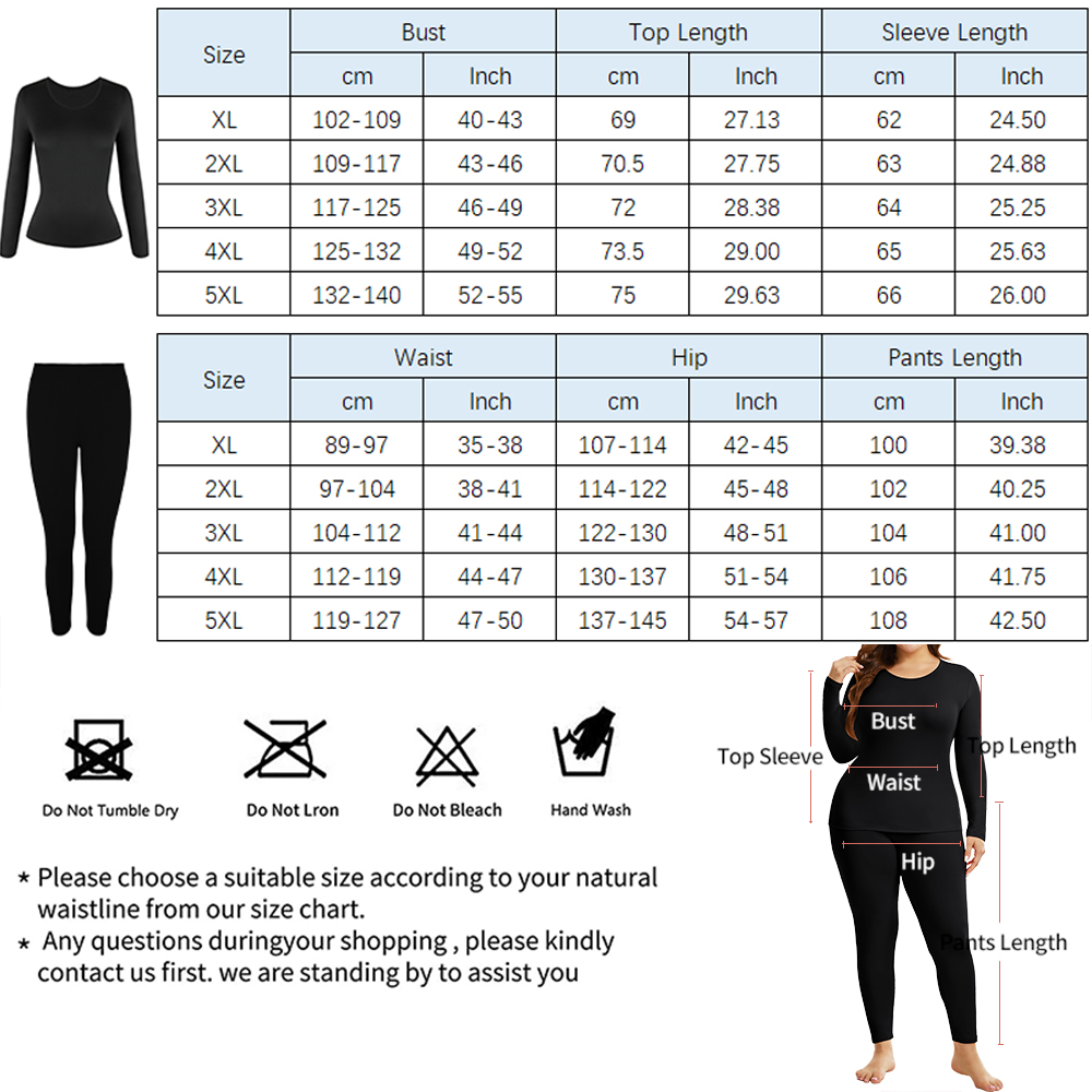 Plus Size Warm Thermal Underwe - огляд і ціна Thermal Long John