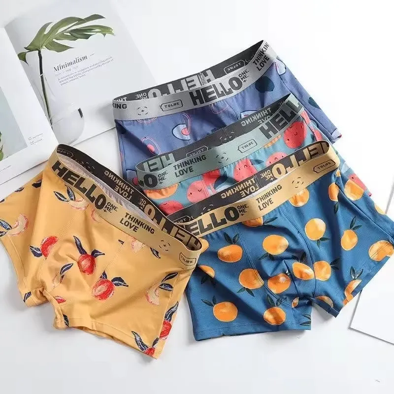 1/2/4 PCS Men's Printed Sports - огляд і ціна Boxer Brief Pack Cotton