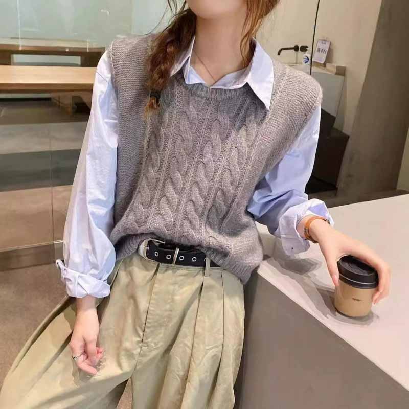 2025 New O-Neck Knitted Vest W - огляд і ціна Sleeveless Undershirt