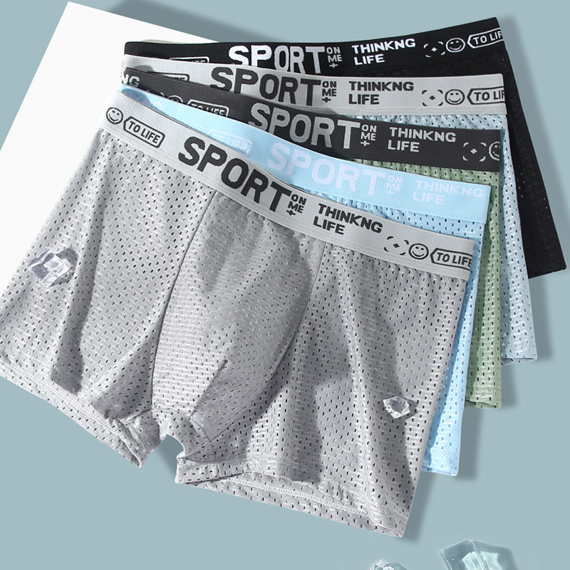 5PCS Men's Ice Silk Mesh Boxer - огляд і ціна Mesh Sport Boxer