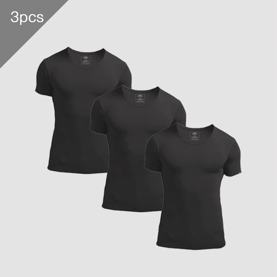 3PCS Men's Summer Short Sleeve - огляд і ціна Undershirt Crew Neck