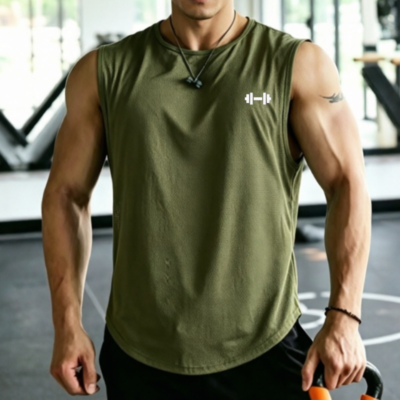 2026 Men mesh Quick Dry Tank T - огляд і ціна Undershirt Crew Neck