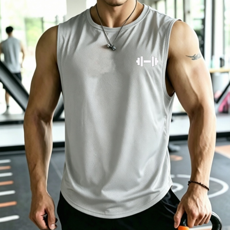 2026 Men mesh Quick Dry Tank T - огляд і ціна Undershirt Crew Neck