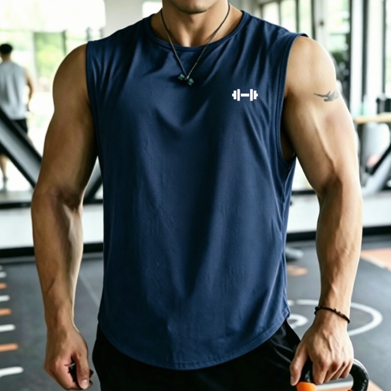 2026 Men mesh Quick Dry Tank T - огляд і ціна Undershirt Crew Neck