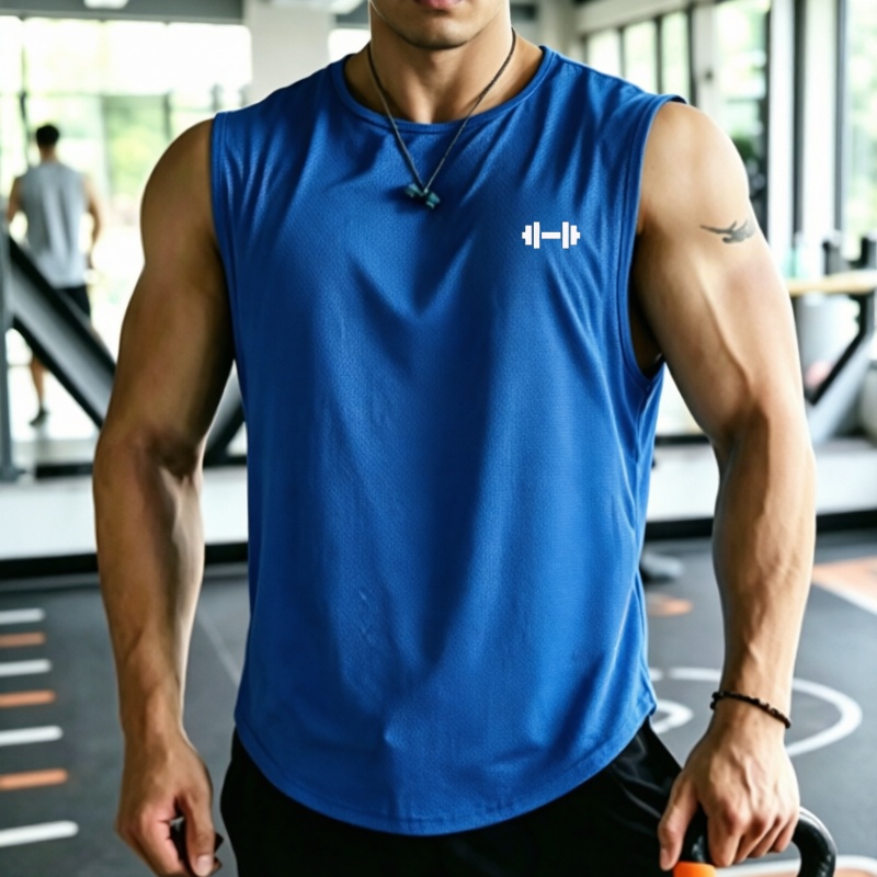 2026 Men mesh Quick Dry Tank T - огляд і ціна Undershirt Crew Neck