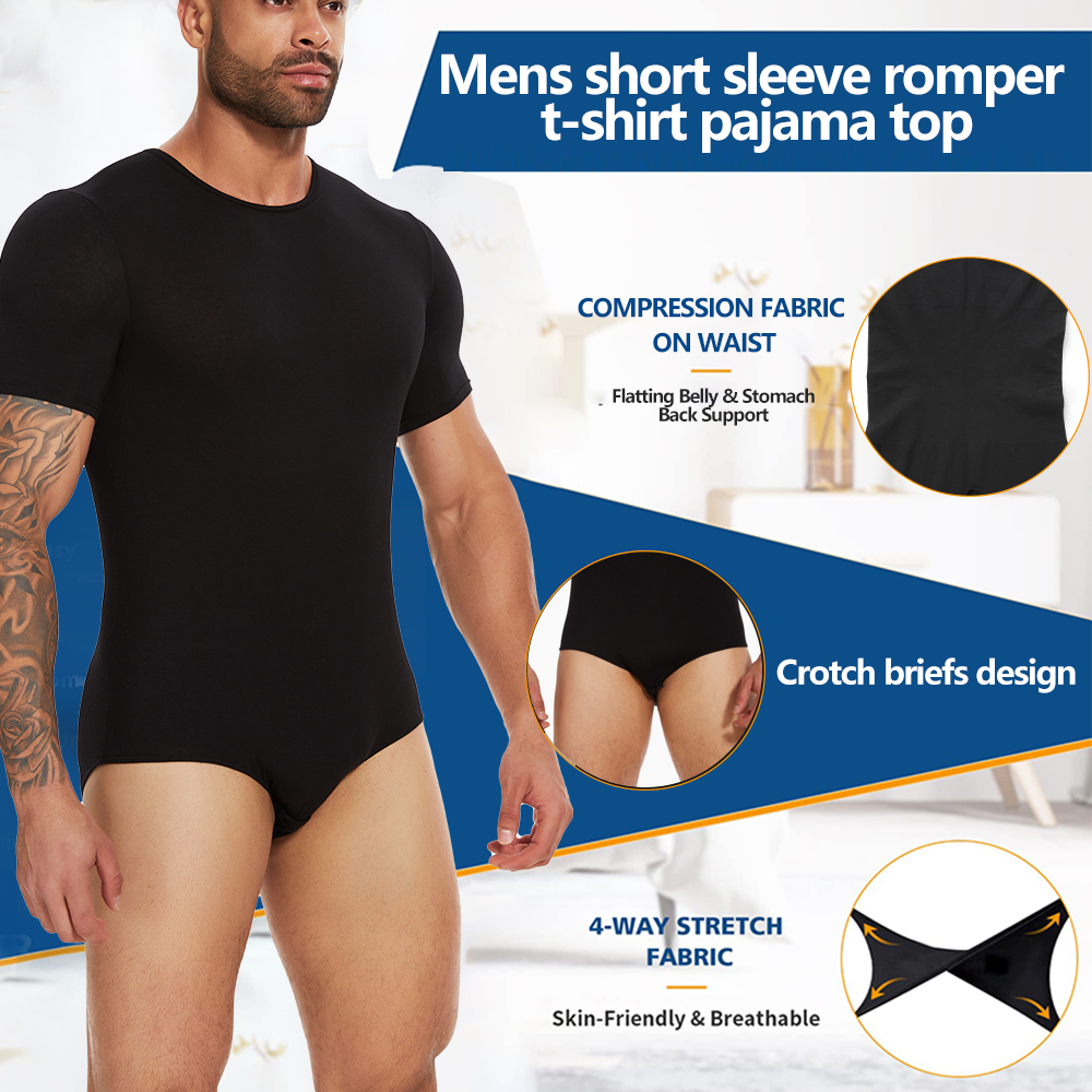 Short Sleeve Full Body Shaper  - огляд і ціна Undershirt Crew Neck