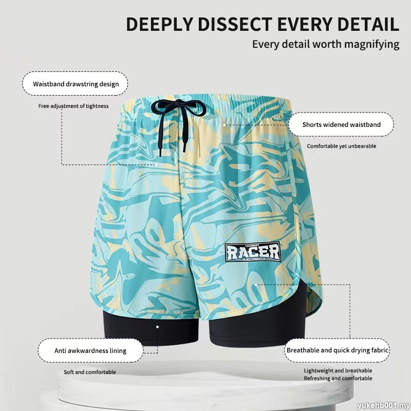Swimming Trunks Adult Double L - огляд і ціна Trunk Breathable Men